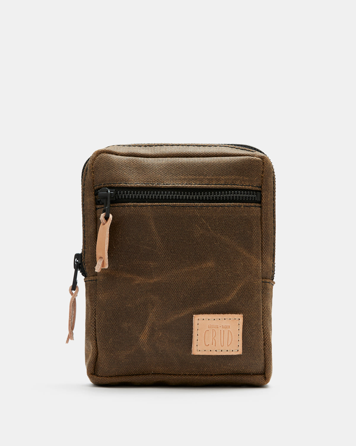 Nika waxed canvas hip pouch with Tärnsjö leather details