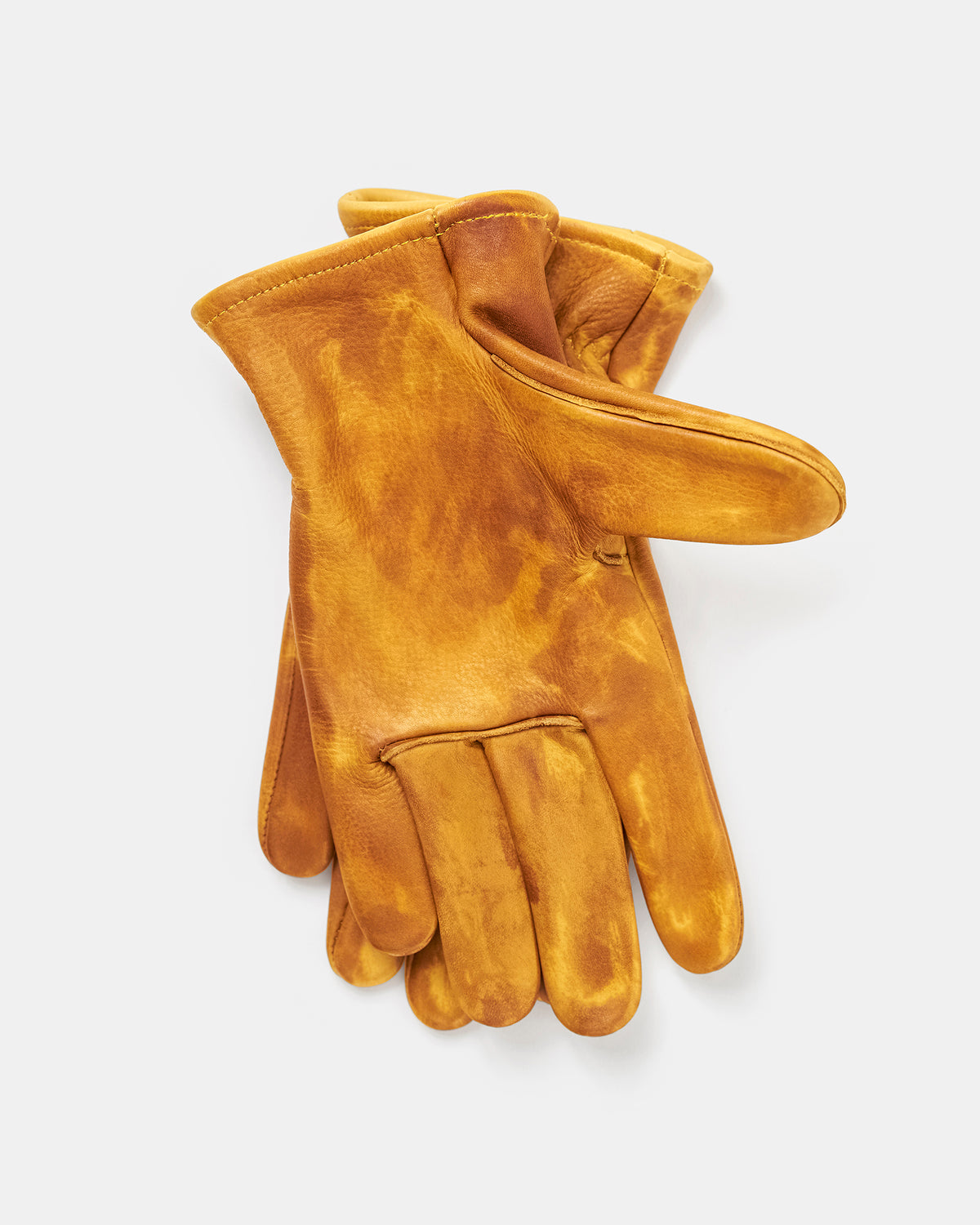 Gjöra unlined leather gloves with full welted wing thumb construction