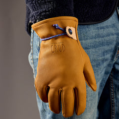 Cold weather gloves made from full grain goat hide