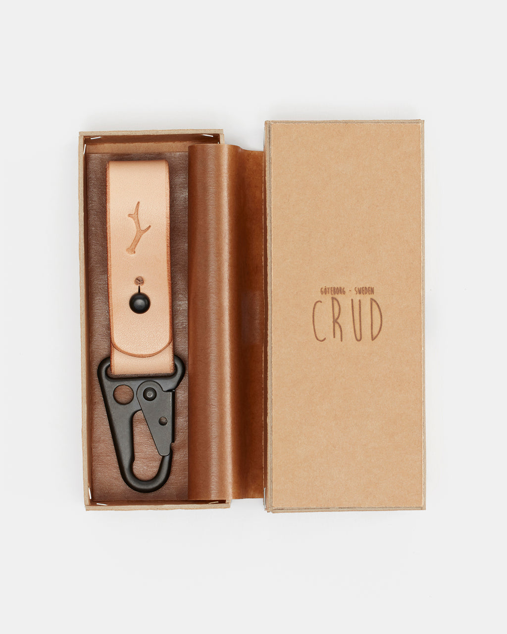 Luxury leather key holder made in Sweden