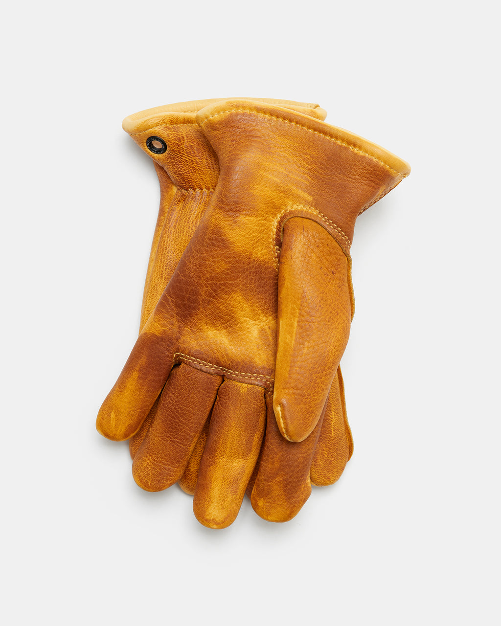 Thinsulate lined elk skin gloves with black brass eyelets