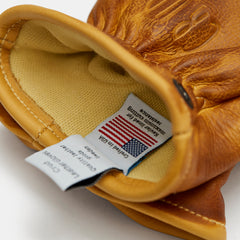 Kevlar lined gloves in full grain leather, cut resistant